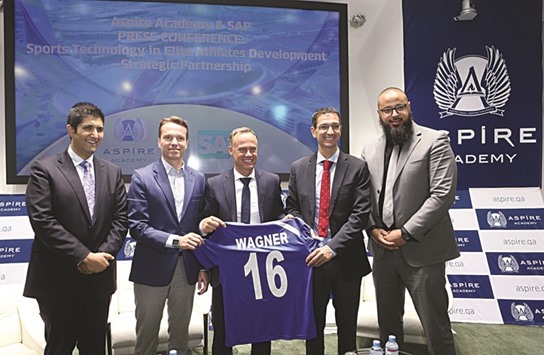 SAP senior vice president Stefan Wagner at Aspire Academy.