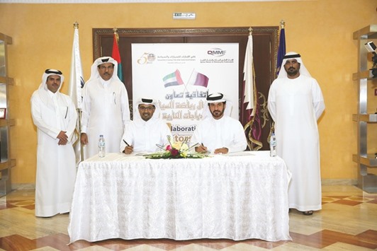 The agreement was signed by ATCUAE president Mohamed Ben Sulayem and QMMF president Abdulrahman bin Abdulatif al-Mannai.