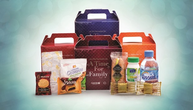 The Qatar Airways Iftar boxes have been designed to engage all passengers.