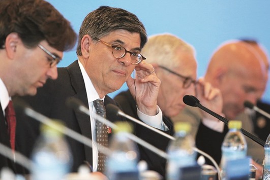 US Treasury Secretary Jack Lew at the US-China Strategic and Economic Dialogues in Beijing yesterday. Chinese oversupply of steel is u2018damaging and distortingu2019 global markets, Lew said.