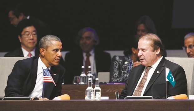 Growing divergence: Prime Minister Nawaz Sharif with President Barack Obama during the Nuclear Security Summit in The Hague.
