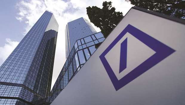 The headquarters of Deutsche Bank is seen in Frankfurt. The German lender said it canu2019t comply with a request to hand over information related to its relationship with Donald Trump and trades from the banku2019s Moscow operation as political  opponents seek to probe the US Presidentu2019s links with Russia.