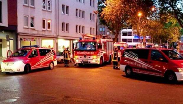 Fire in Germany refugee shelter