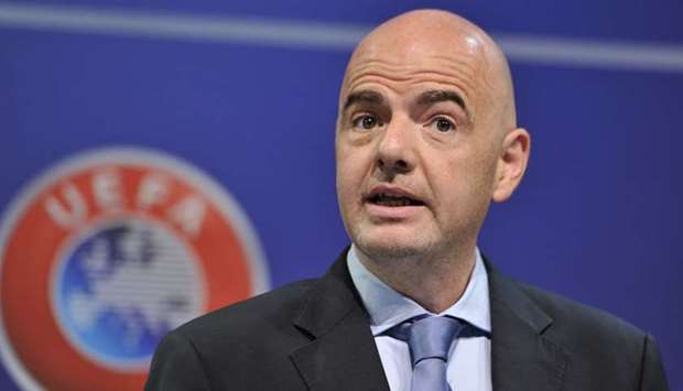 Gianni Infantino said he expected the diplomatic situation to be back to normal by the time the tournament is played in five-and-a-half years' time.