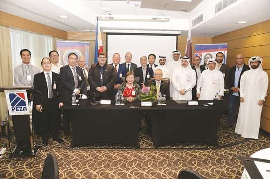 Plaza and other government officials from the Philippines join investors from Qatar and the Middle East after the signing of letters of intent during President Rodrigo R Duterteu2019s state visit to Qatar in April.