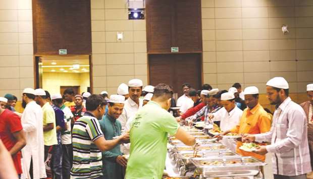 Rota hosts Iftar for construction workers.