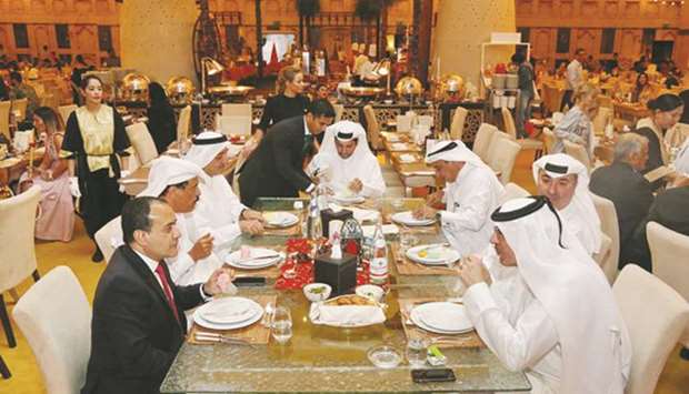 Dignitaries at the Suhoor.