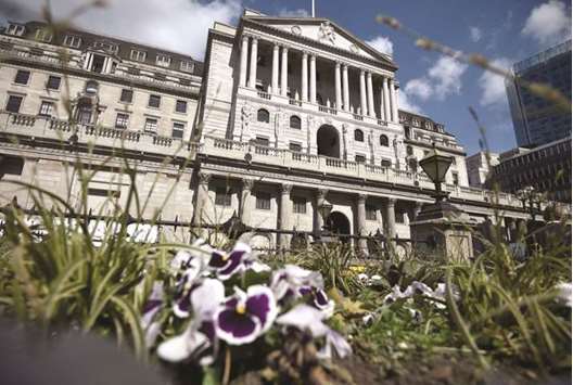 The Bank of England headquarters in the City of London. Unite, Britainu2019s biggest union, is consulting members on whether to take industrial action at the 323-year-old BoE, which employs around 3,600 people, after they were awarded a 1% pay rise for this year.