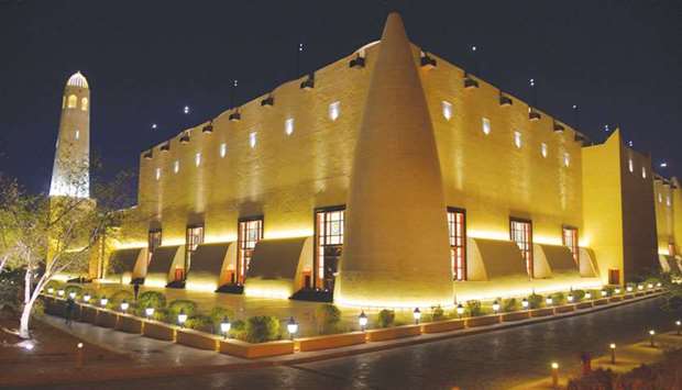 A night view of Sheikh Muhammad Ibn Abdul Wahhab Mosque in Doha. PICTURE: Noushad Thekkayil