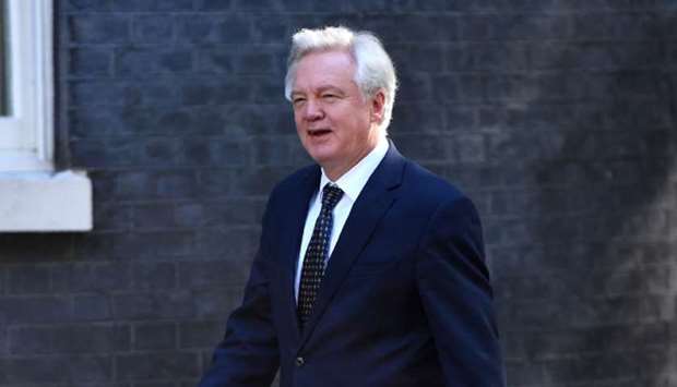 Britain's Secretary of State for Exiting the European Union (Brexit Minister) David Davis