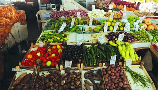 A variety of vegetables on sale at the Central Market in Doha. PICTURES: Shemeer Rasheed.