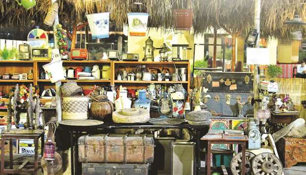 A view of Haniau2019s extensive antique collection at Meerat Ramadan. PICTURE: Peter Alagos