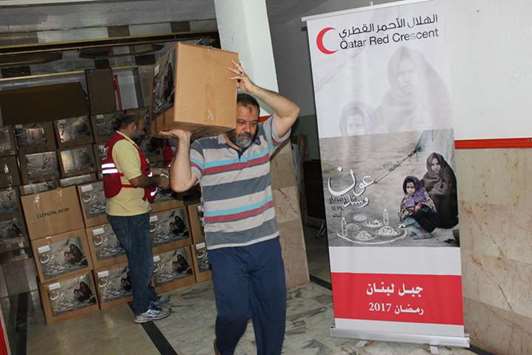 The project involves the distribution of basic food packages.