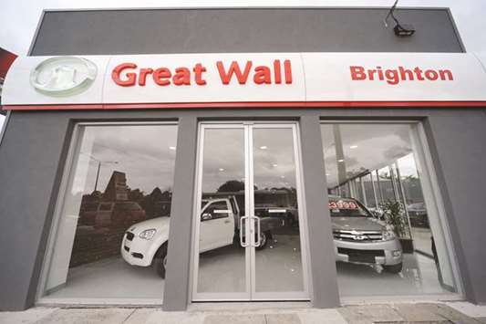 Great Wall motor vehicles are parked in the show room at Brighton Great Wall Motors in Australia. Short interest in Chinau2019s biggest SUV maker is near a five-year high, but the shares are in rebound mode, soaring 21% last week to bring the recovery from last monthu2019s nadir to almost 40%.