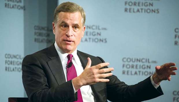 Robert Kaplan, president of the US Federal Reserve Bank of Dallas, speaks at the Council on Foreign Relations in New York on May 31, 2017. Kaplan, who spoke on Friday in Dallas, said he was open to arguments that weak inflation readings were transitory, but the consecutive monthly declines had attracted his attention.