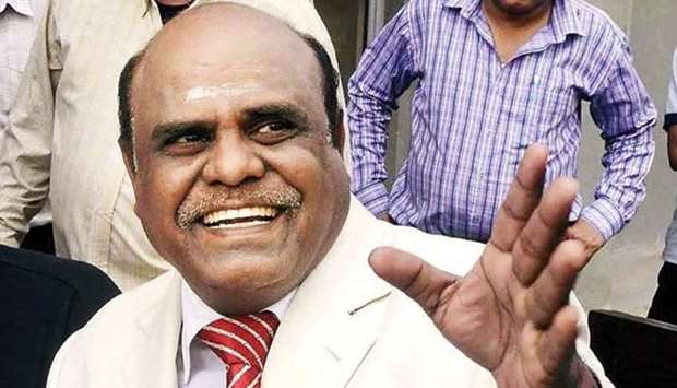India's Supreme Court found C S Karnan guilty of contempt in May.