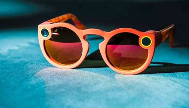 The sunglasses can record short videos of between 10 and 30 seconds.