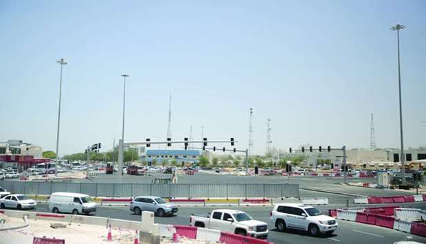 A view of the TV Roundabout signal