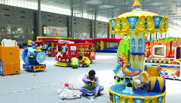 Preparations are underway for the opening of the City on the first day of Eid al-Fitr. PICTURES: Oth