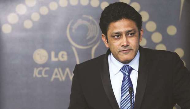 File picture of India coach Anil Kumble.