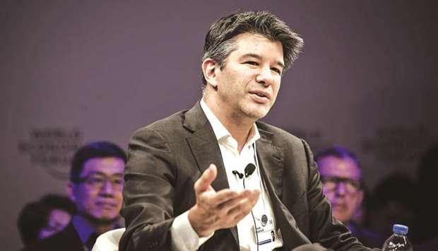 Uber Technologies CEO Travis Kalanick speaks during a session at the World Economic Forum (WEF) Annual Meeting of the New Champions in Tianjin, China, on June 27, 2016. Matt Cohler and Peter Fenton, partners at venture capital firm Benchmark, hand-delivered a letter urging Kalanicku2019s resignation on Tuesday, people familiar with the matter said.