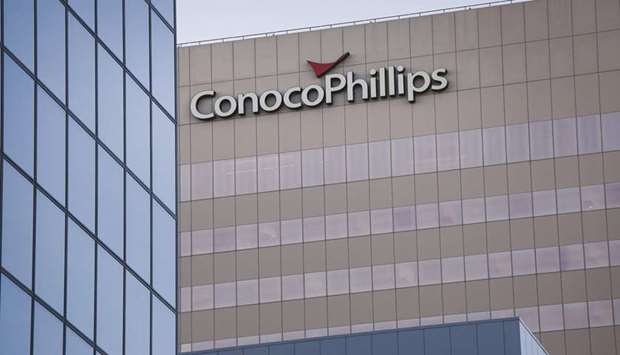 The ConocoPhillips building is seen in Alaska, US. In todayu2019s US shale fields, tiny sensors attached to production gear harvest data on everything from pumping pressure to the heat and rotational speed of drill bits boring into the rocky earth. ConocoPhillips says that sensors scattered across its well fields helped it halve the time it once took to drill new wells in Eagle Ford shale basin of South Texas.
