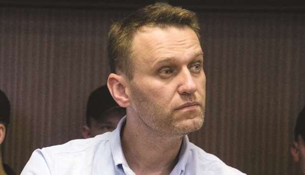 Navalny: currently serving a 25-day sentence in police cells as the organiser of an unauthorised protest after demonstrations on June 12.
