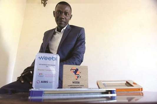 Senegalese co-founder of the Weebi start-up Cheikh Sene.