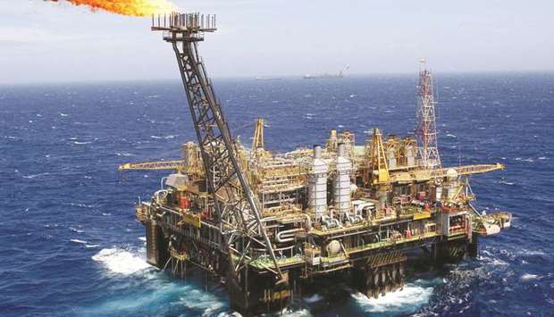 The P-26 platform of Brazilian petroleum company Petobras, anchored 175km from the shores of Rio de Janeiro (file). The nationu2019s growing oil production combined with slumping domestic demand has unleashed record exports, undermining Opecu2019s efforts to reverse falling prices through output cuts.