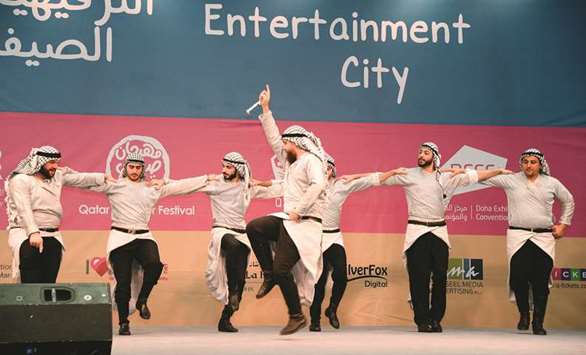 A performance in progress at the Entertainment City. PICTURE: Thajudheen