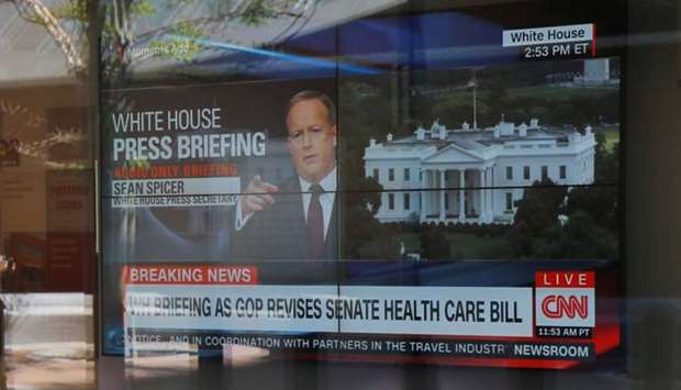 CNN's broadcast of White House Press Secretary Spicer's briefing