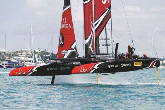 New Zealand helmsman Peter Burling takes his boat to the finish line to defeat Oracle Team USA in race nine to win the Americau2019s Cup.