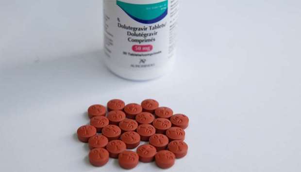 Dolutegravir pills used in the treatment of HIV