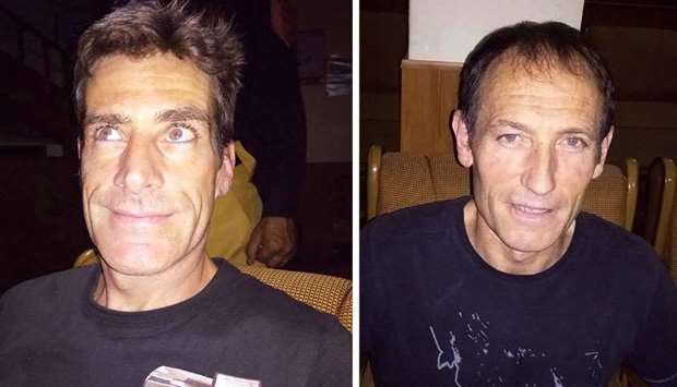 Mariano Galvan, Argentinian climber and Alberto Zerain, a Spanish climber.