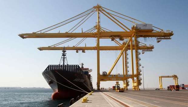 A ship decks at the Hamad Port in Doha (file). The Asian region accounted for about 66% of Qatar's exports in October, with India, Japan and China occupying the first three slots; while the imports came from diversified geographies.