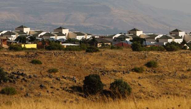 Jewish settlement of Qatzrin in the Israeli occupied Golan Heights