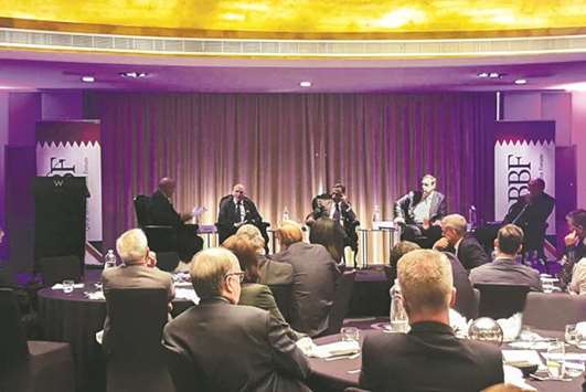 Guest panellists at an event hosted by the Qatar British Business Forum (QBBF) in Doha recently.