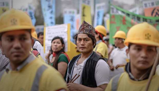 Migrant workers from Nepal