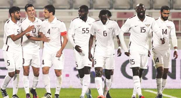 File picture of El Jaish players during a QSL match.
