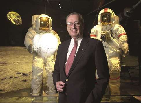 DOWN MEMORY LANE: Max Ary was director of the Kansas Cosmosphere and Space Center in Hutchinson, Kansas, when this photo was taken in 2002.