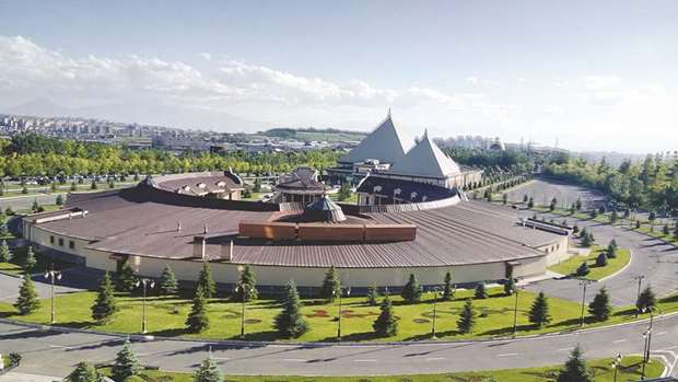 A view of the u2018Pharaonu2019 leisure and entertainment complex in Yerevan which is a combination of luxury and refinement.