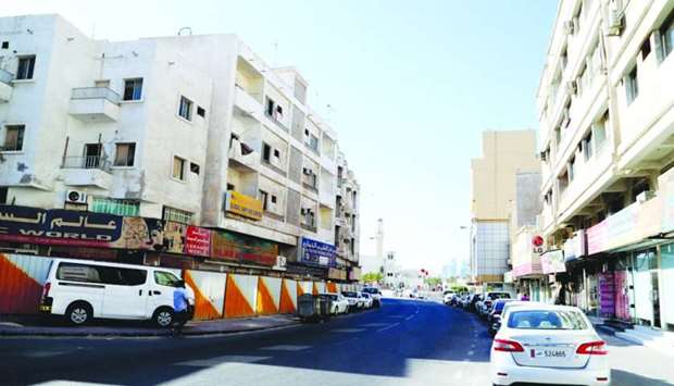 Tenants of many of these buildings on Asmakh Street have left the area. PICTURE: Jayan Orma
