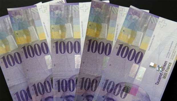Swiss 1,000-franc notes