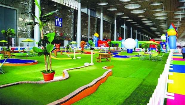 Visitors will enjoy playing at the 18-hole indoor mini golf course at DECC. PICTURES: Jayan Orma