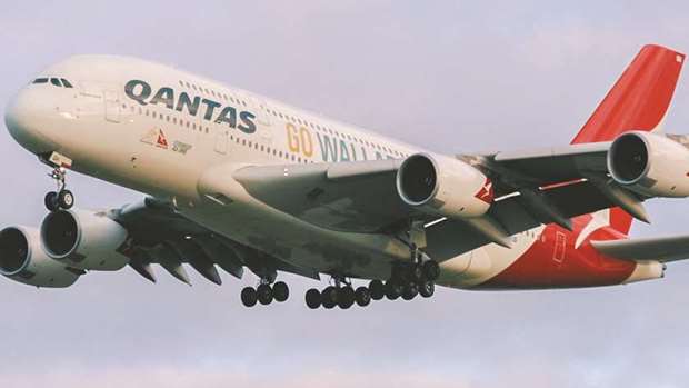 Qantas Airways said yesterday one of its Airbus SE A380 jets had experienced a rare u201cjoltu201d from wake turbulence after flying 20 nautical miles behind another one of its super-jumbos.