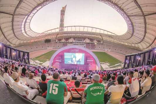 The fan zone seats more than 2,500 and features a giant LED screen.