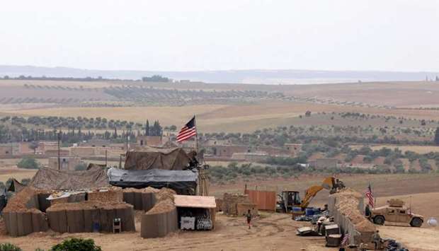 US forces set up a new base in Manbij, Syria. File picture: May 8
