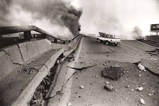 BLAST FROM THE PAST: The 1989 Loma Prieta earthquake wrought extensive damage to the city.