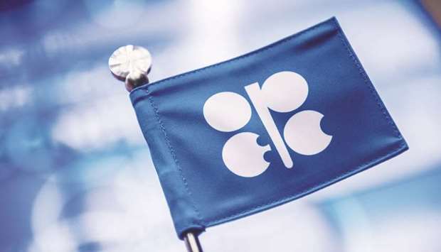An Opec branded flag sits on a table ahead of the groupu2019s meeting in Vienna, Austria (file). Opec is discussing a relatively modest production increase before its meeting in Vienna this week, an attempt to bridge the gap between Russiau2019s push for a big rise and Iranu2019s insistence that no change is needed.