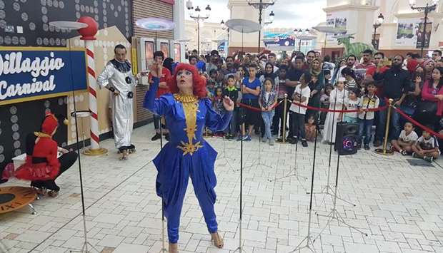 Roaming shows at participating malls, including Villaggio.  PICTURE: Joey Aguilar